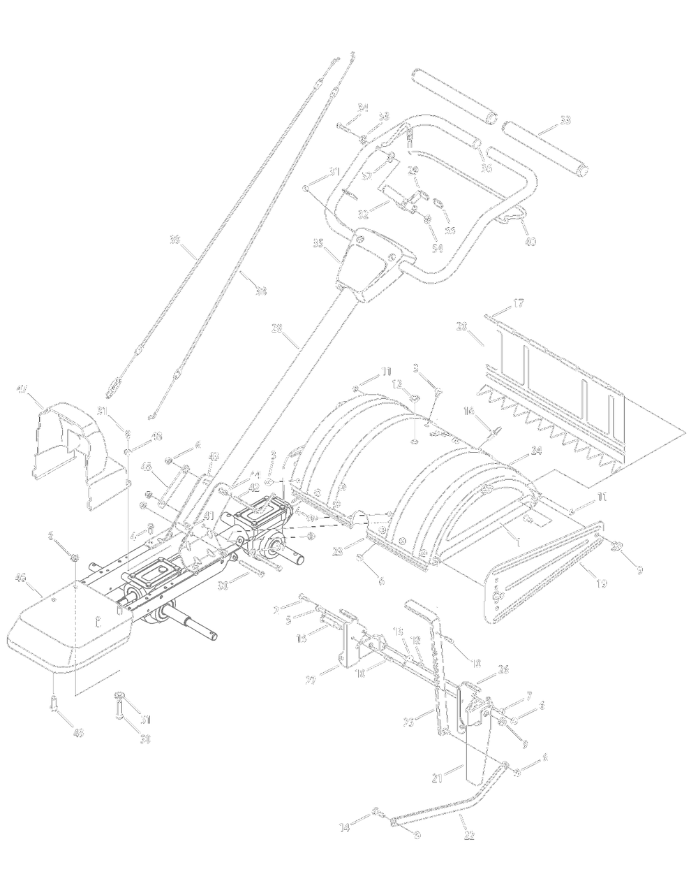 Handleandtine Shield 21aa40x Diagram and Parts List for 21AA40M1052 2012 Yard Machines Tiller